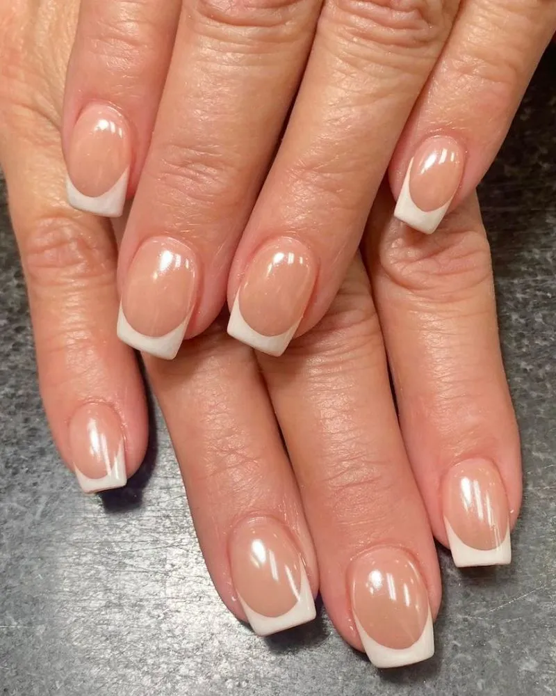White French manicure ideas with Classy French manicure