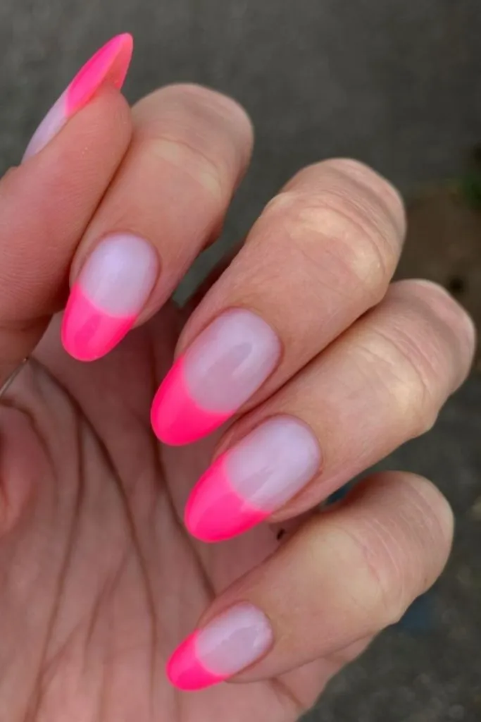 French Manicure With A Glamorous Twist