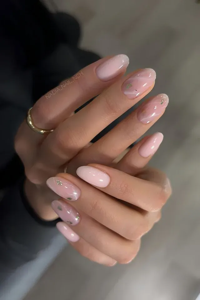 Rose Quartz nail arts dsign