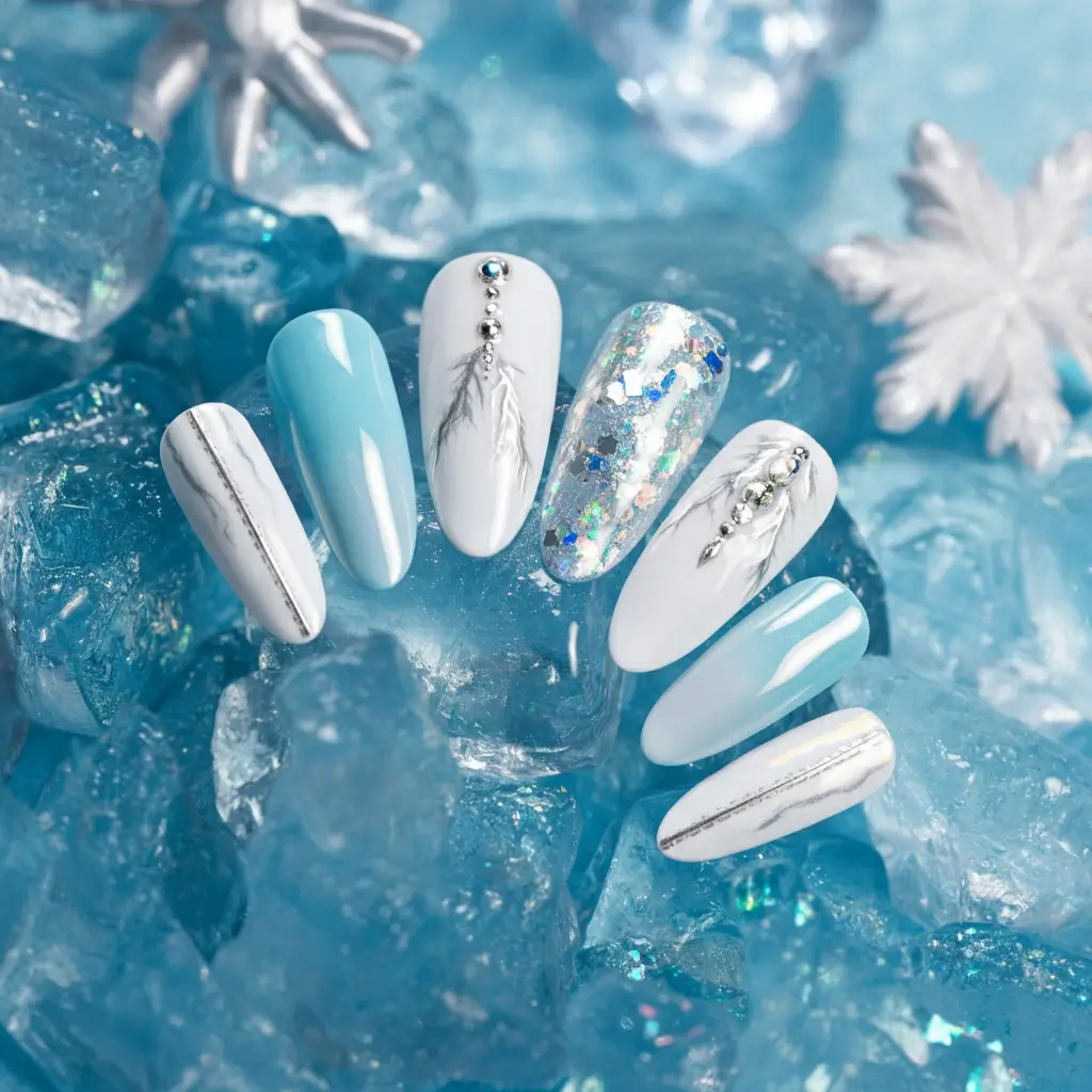 Icy Blue Frozen Effect